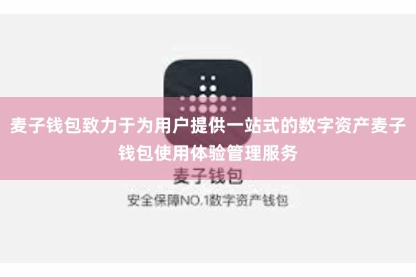 麦子钱包致力于为用户提供一站式的数字资产麦子钱包使用体验管理服务